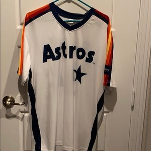 NWT Nolan Ryan Replica Shoulder Rainbow Jersey.